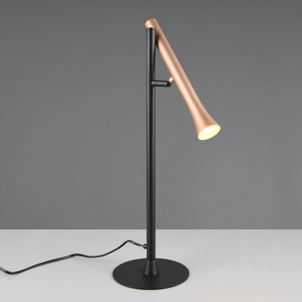 Stołowa lampka nocna FIATO 552010165 LED 3W 2300-4000K miedziana czarny