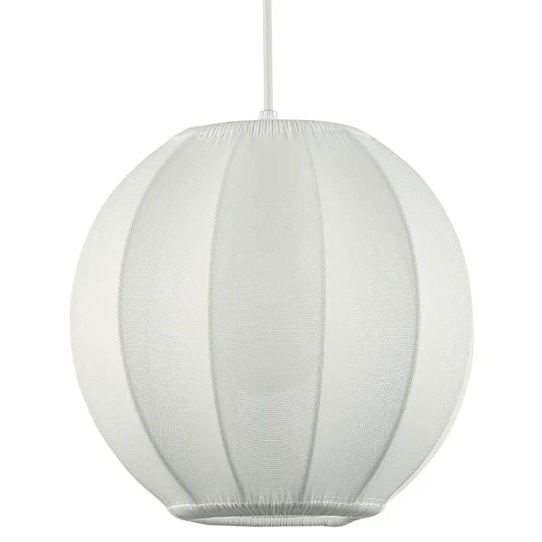 Skandynawska lampa wisząca Dana ML1805 kula tkanina biały