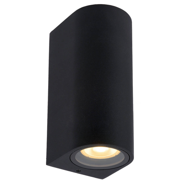 Tubka ścienna ogrodowa ZARO 69801/02/30 Lucide IP44 metalowa czarna