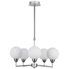 Salonowa lampa wisząca Logos 35-05458 Candellux balls srebrna biała