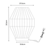 Lampka nocna Cordulle 34543/01/72 Lucide pleciona eco drewniana brązowa