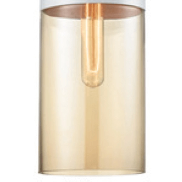 LAMPA wisząca CGORE1WH COPEL loftowa OPRAWA tuba ZWIS szklany biały bursztynowy