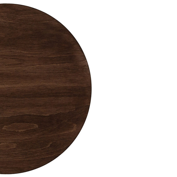Okrągła lampa naścienna Laura 41094 round koło do holu brązowa