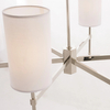 Modernistyczna lampa wisząca Denver P06994NI-WH Cosmolight na łańcuchu nikiel
