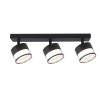 Lampa sufitowaKendal LP-6331/3WS TR/BK do salonu reflektorki czarne