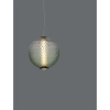 Szklana lampa wisząca nad stół CORVELA LE45175 LED 20W 3000K szara zielona