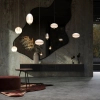 Szklany żyrandol do jadalni Bruma MOD397PL-L12CH2.7K LED 12W 2700K chrom