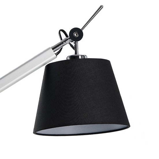 Biurkowa lampa zestaw Zyta AZ2307+AZ2597 wysięgnik regulowany chrom czarny