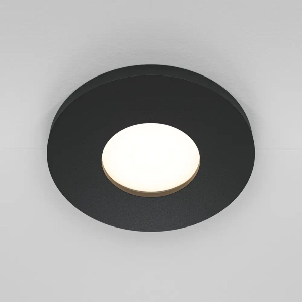 Wpuszczana sufitowa lampa Stark DL083-01-GU10-RD-B IP65 czarna