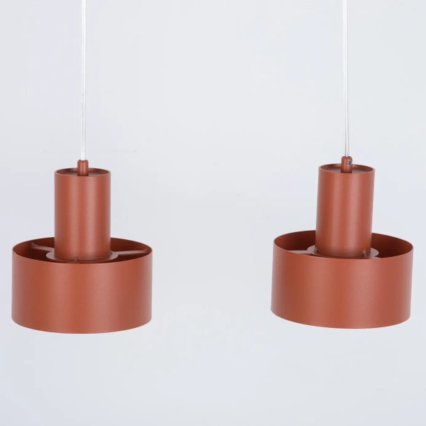 Podwójna wisząca lampa Rif 2 41157 do przedpokoju metalowa ceglana