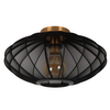 Sypialniana lampa sufitowa Corina 03147/40/30 klosz siatka złota czarna