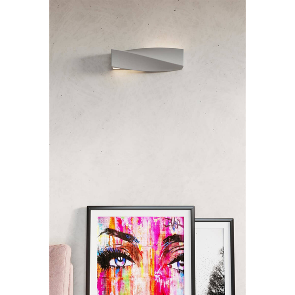 Salonowa lampa ścienna SL.0869 ceramiczny kinkiet szary