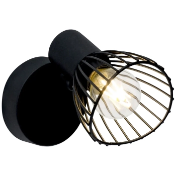 Loftowy kinkiet ścienny Elhi 71910/06 do salonu czarny