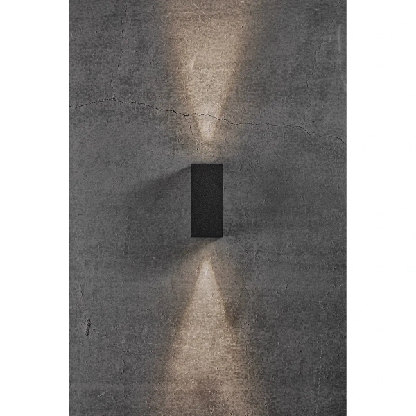 Prostokątna lampa na elewację Asbol 2019071003 LED 13,3W 3000K IP44 czarny