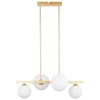 Wisząca lampa modernistyczna KAMA 34-73426 kule balls mosiężne białe