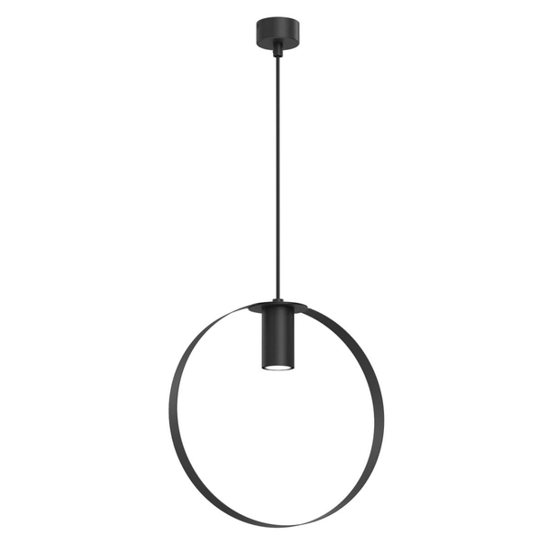 Wisząca lampa pierścieniowa ORTIGA 5148 Shilo okrągła czarna