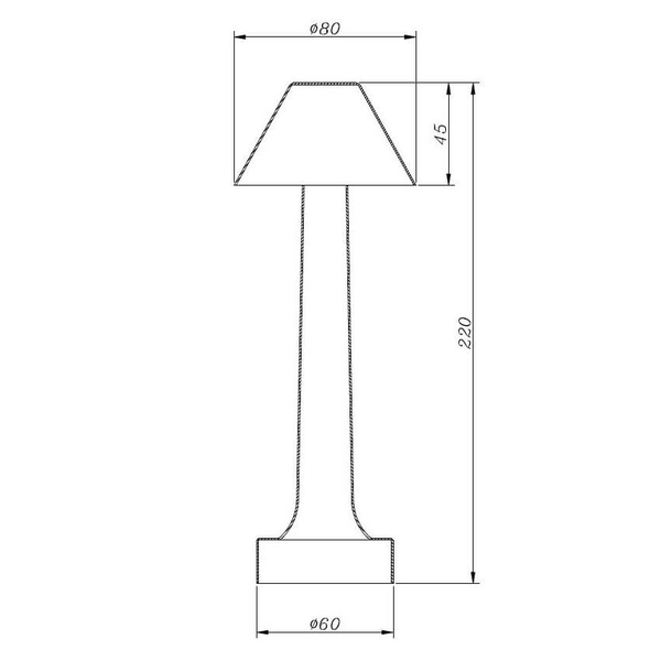 Lampka stołowa do sypialni Tavolo ST-8127T/B SILVER LED 3W 3000K srebrna