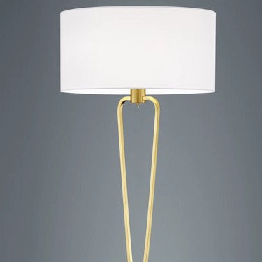 Podłogowa lampa do sypialni Paris 400200108 biały abażur stojący