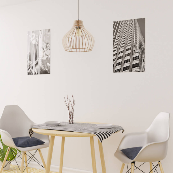 Kuchenna lampa wisząca 137623620217 drewniana nad wyspę