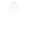 Sufitowa lampa kulista Mapa biała szklana 1xE27 42W okrągła plafon do kuchni 59839