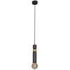 LAMPA wisząca K-4740 Kaja okrągła OPRAWA metalowy ZWIS sopel modernistyczna tuba czarna złota