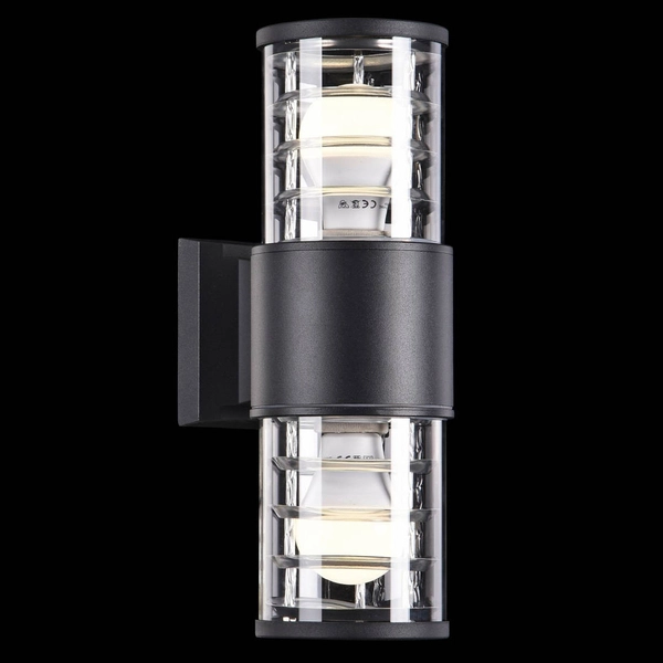 Elewacyjna LAMPA ogrodowa BRONX O576WL-02B Maytoni ścienna OPRAWA zewnętrzna outdoor IP54 czarna