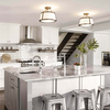 Sufitowa lampa tkaninowa Charlotte HK-CHARLOTTE-SF-BC złoty