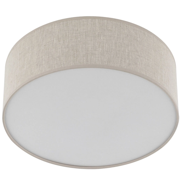 Lampa nasufitowa Nicola 10199 okrągła round do jadalni biała beżowa