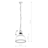 Regulowana LAMPA wisząca AMALFI 8381 Nowodvorski loftowa OPRAWA reflektorowy ZWIS szklany złoty