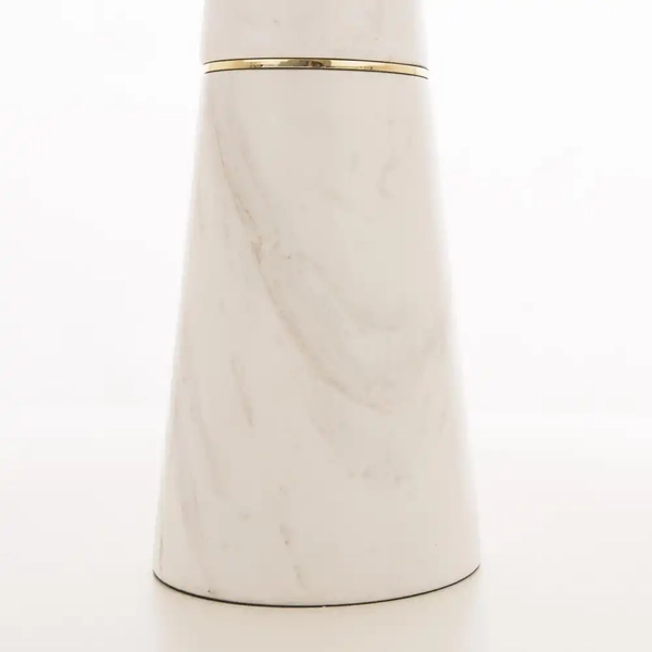 Stołowa lampka Cartagena T02004AU Cosmolight marmur złoty biały szary