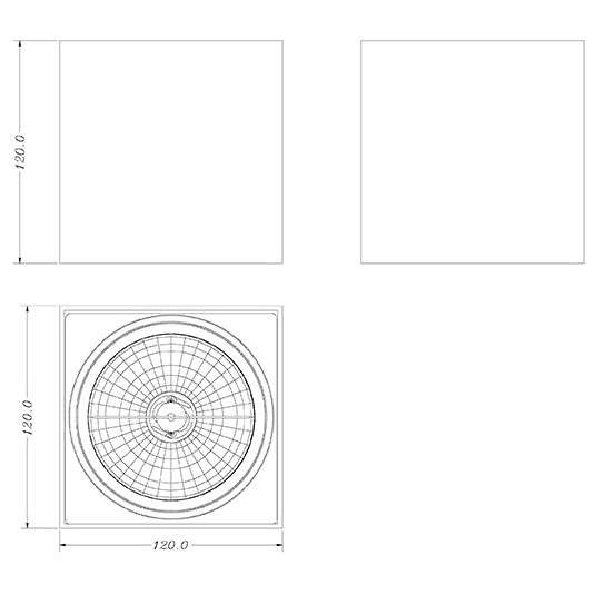 Lampa sufitowa BOX SL 1 89947 metalowa kostka SPOT cube biała