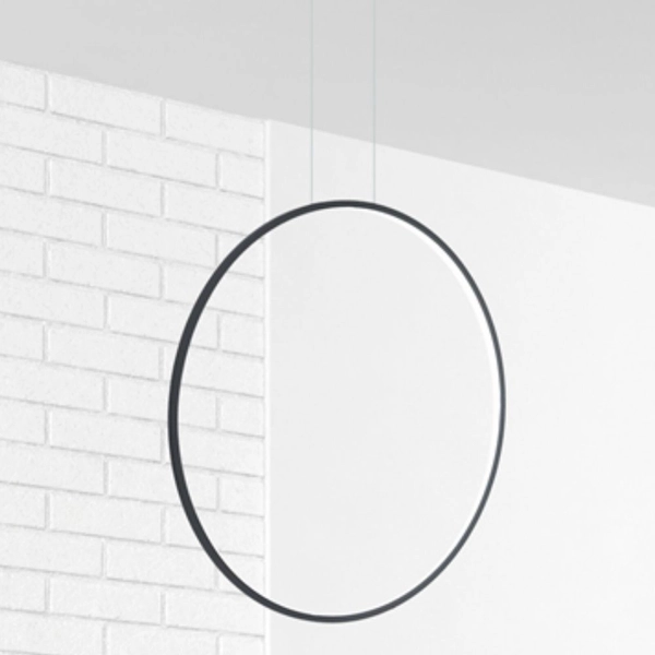 Wisząca lampa Saturno ML8856 Milagro LED 46W 4000K do jadalni IP44 czarna