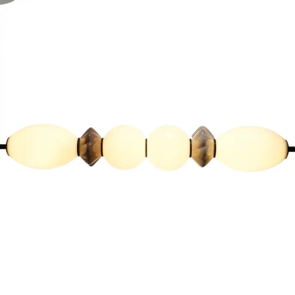 Ceramiczna lampa wisząca Balos PND-94921-4A-BK LED 23W 3000K brązowa biała