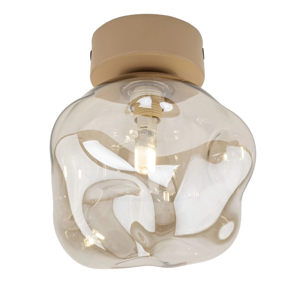 Lampa ścienna glamour Lava 11104 szklana do jadalni beżowa