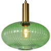 LAMPA wisząca MALOTO 45386/30/33 Lucide loftowa OPRAWA szklany zwis zielony mosiądz