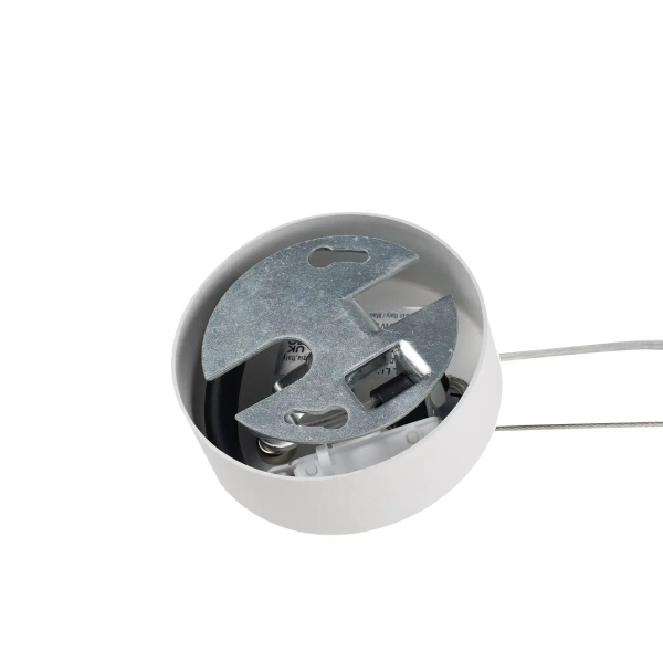 Sypialniana wisząca lampa Mapa biała szklana 1xE27 42W okrągła do jadalni 9087