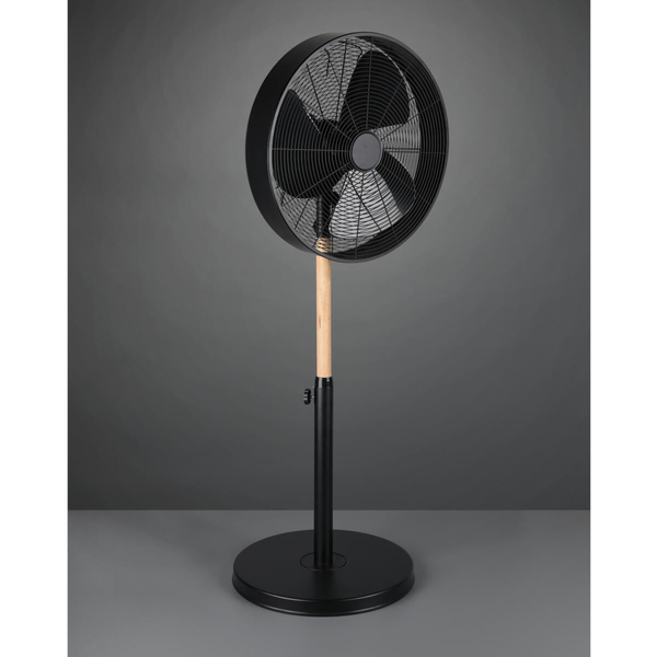 Wentylator stojący do sypialni Viking R034-32 RL Light metalowy czarny