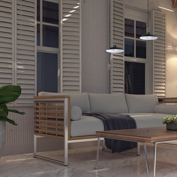 Tarasowa lampa wisząca Saturn EKO9150 Ekolight LED 6W 4000K solar IP44 czarna