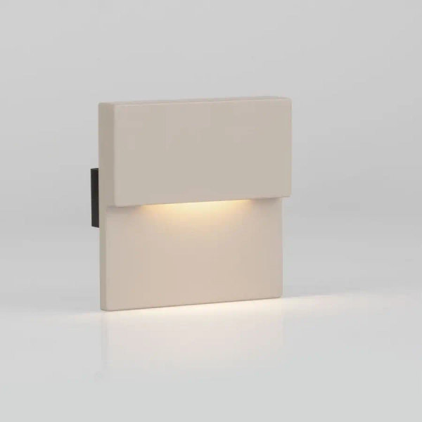 Oprawa elewacyjna LESSON beżowa LE-52017 kwadratowa LED 1x2W 3000K IP65 do ogrodu