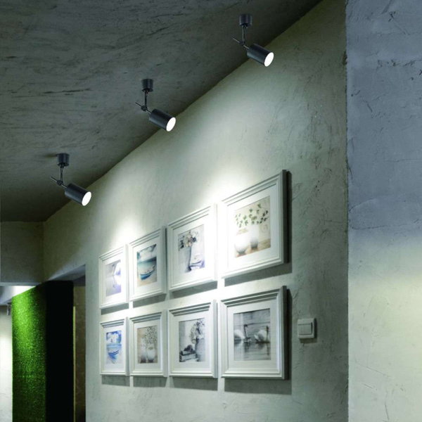 Spot LAMPA sufitowa Stick Bianco Orlicki Design regulowana OPRAWA metalowy reflektorek tuba biała matowa
