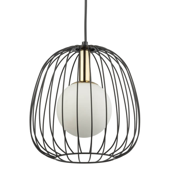 Lampa wisząca Bell 40726 Sigma druciana jadalniana czarna złota