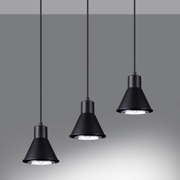 Lampa zwisowa Tazila SL.0990 Sollux industrial kuchenna czarna