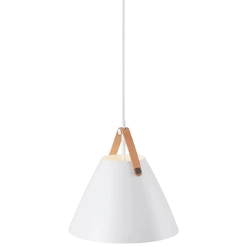 Minimalistyczna lampa wisząca Strap 84333001 Nordlux biała
