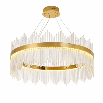 Żyrandol HESTIA złoty ST-4999-80 1xLED 45W 3000K kryształowy