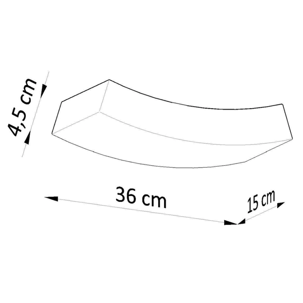 Ceramiczny kinkiet biały SL.0837 lampa ścienna do przedpokoju