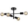 Sufitowa lampa Piansi PND-4025-4-BL Italux stics do jadalni czarna