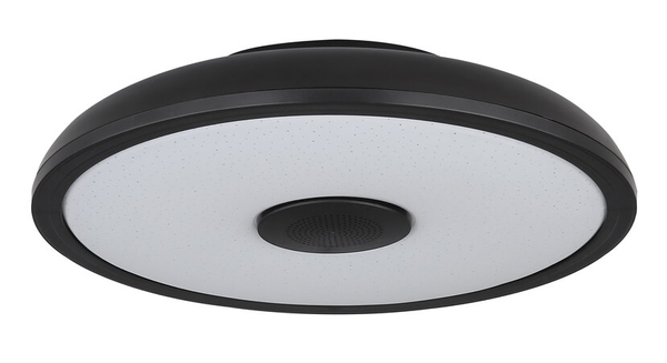 Lampa sufitowa Raffy 41366B z głośnikiem LED 18W 3000-6500K czarna