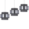 Wisząca lampa potrójna HARE 33-18502 do jadalni chrom szara srebrna
