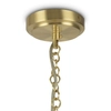 Lampa wisząca glamour Impressive MOD151PL-05G łańcuchy złote