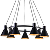 Zwisowa lampa MORE 37-71170 industrialna metalowy okrąg ring czarny